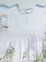 White organic linen dress 2