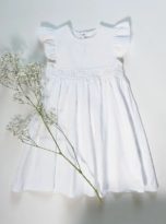 White organic linen dress1
