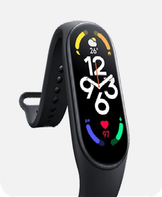 Xiaomi Mi Band 7 Activity Tracker High-Res 1.62 AMOLED Screen, Bluetooth  5.2, 120 Sports Modes, Optical Heart Rate & Blood Oxygen Sensor, 24HR Heart